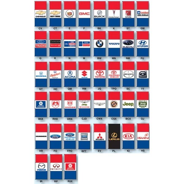 Horizontal Dealer Drape Flags Double Face: Toyota Pre-Owned Vehicles, Nabco, Mfr#: 356DB-TOYP